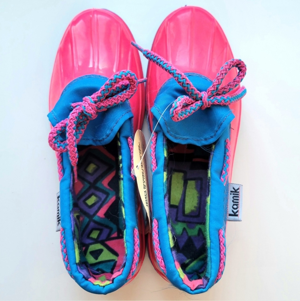 KAMIK | Pink & Blue 1988 Vintage Kids Rain Boots